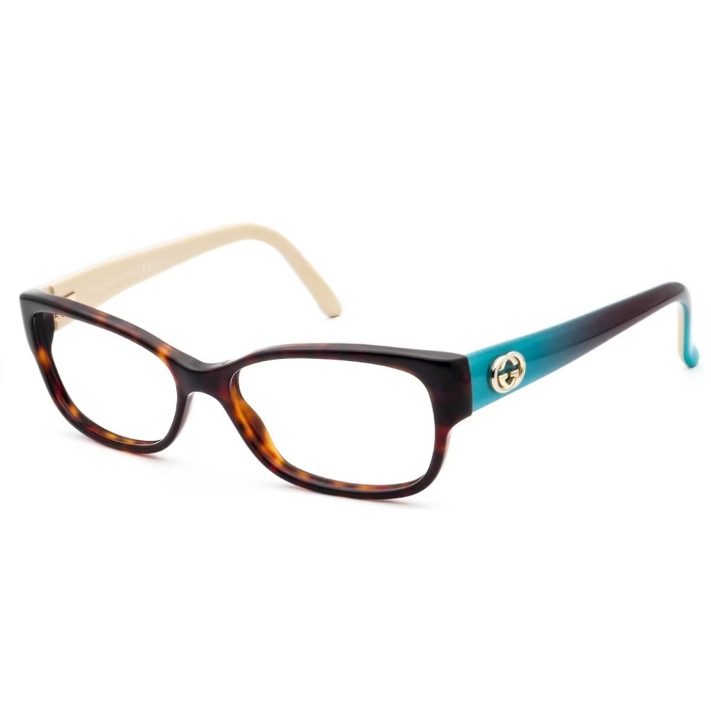 Gucci Womens Eyeglasses GG 3569 WQ2 Dark Tortoise/Aqua Frame